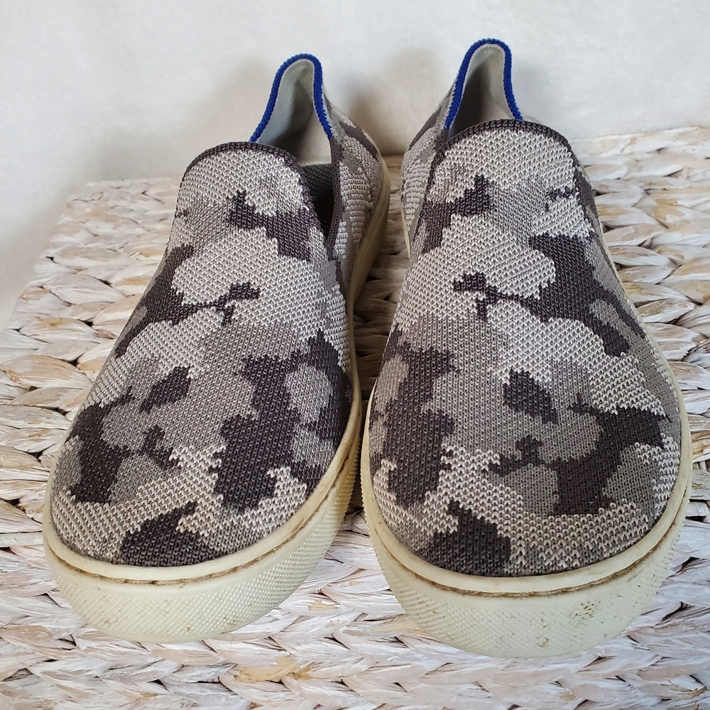 Rothy's The Original Slip On Sneaker Grey Camouflage Size 4 Kids 5.5 Women